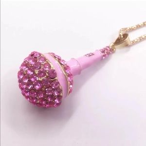 AESTHETIC Pink Microphone Necklace